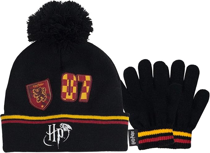 哈利波特 gryffindor 07 男童无檐*帽和手套套装 | 官方商品 | 哈利